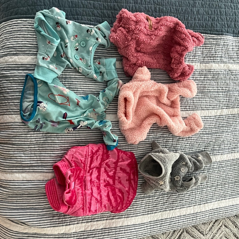 Xs Pet Sweaters and Pajamas